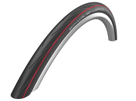 SCHWALBE Neumático LUGANO II (25-622) 700x25C Active 50EPI K-Guard 365g Cinturón rojo