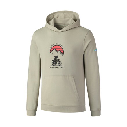 SHIMANO Sudadera SHIMANO HOODIE verde/rojo