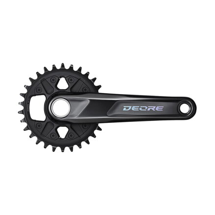 SHIMANO Medio Deore FC-M6100 170mm 30z. 12k. negro de dos piezas sin rodamientos