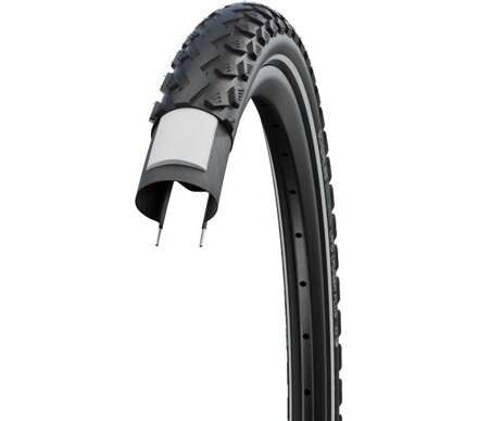 SCHWALBE Neumático LAND CRUISER PLUS (47-622) 28x1.75 Active 50EPI PunctureGuard 970g Reflex Verde