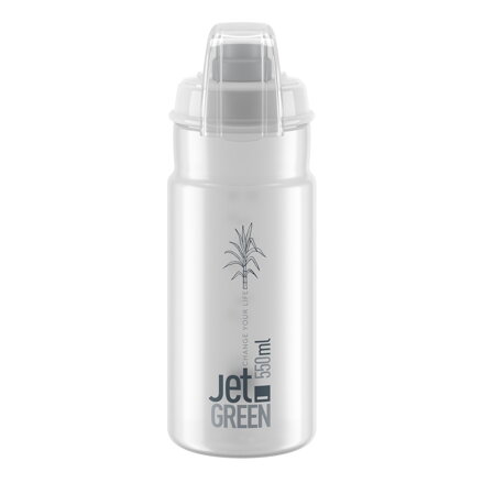 Botella ELITE JET GREEN PLUS 550 transparente