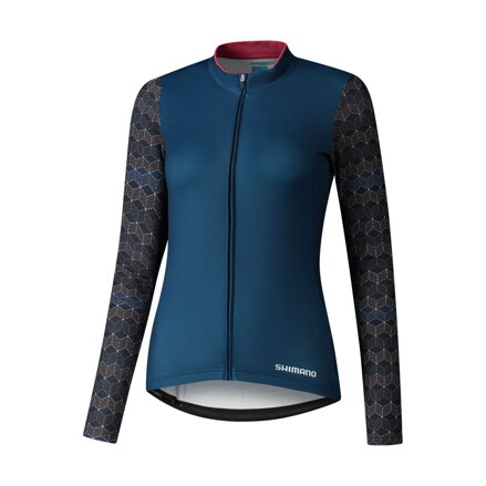 SHIMANO Maillot mujer KAEDE PRINTED LARGO azul