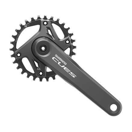 Tacos centrales SHIMANO FC-U6000 175mm 30z. 10/09/11-k. negro de dos piezas sin rodamientos