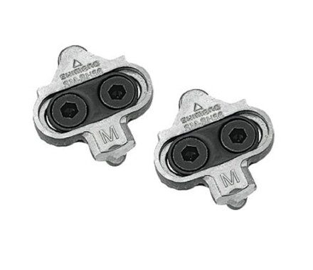 SHIMANO Topes SM-SH56 para pedales plateados sin tercera placa