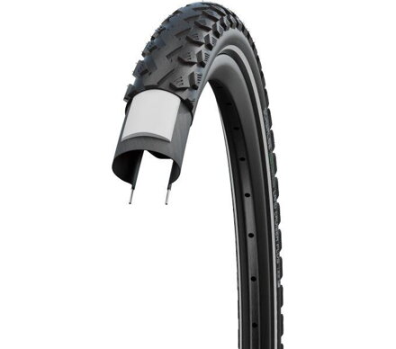 SCHWALBE Neumático LAND CRUISER PLUS (42-622) 28x1.60 700x40C Active 50EPI PunctureGuard 890g Reflex Verde