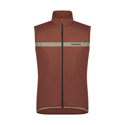 Chaleco SHIMANO EVOLVE WIND AISLADO marrón