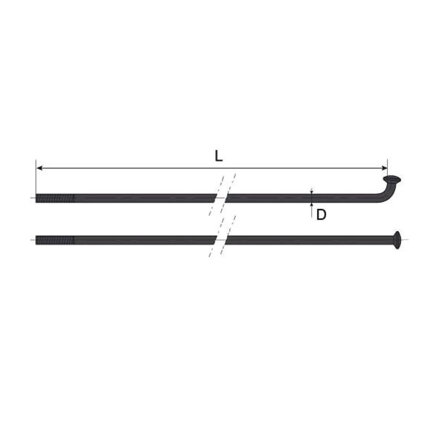 MACH1 Spice Inox Plus 2/262 negro OEM 10 piezas