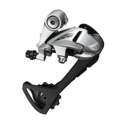 Cambio SHIMANO Alivio RD-T4000, 9 ruedas, correa superlarga plateada.