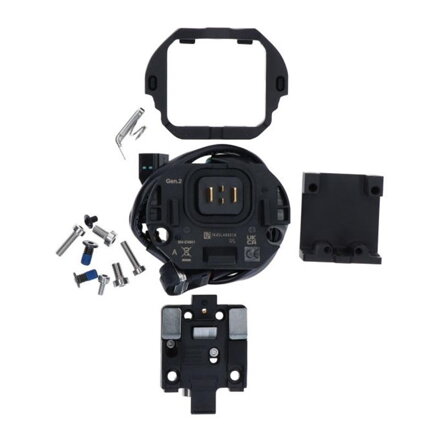 SHIMANO Soporte para linterna STEPS BM-EN801 para marco sin cerradura con cable 250mm negro