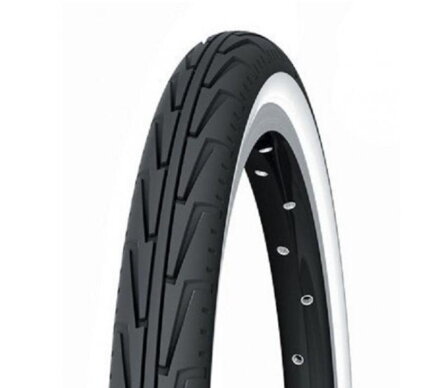 Neumático MICHELIN CITY J 24x1.75 33TPI negro/blanco 630g 24