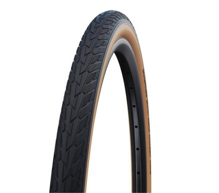 SCHWALBE Neumático ROAD CRUISER (47-559) 26x1.75 Active 50EPI K-Guard 720g GumWall Verde