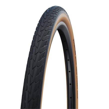 SCHWALBE Neumático ROAD CRUISER (28/32-630) 27x1 1/4 Active 50EPI K-Guard 550g GumWall Verde