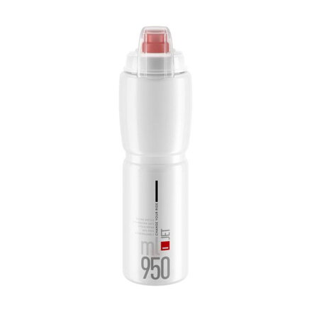 ELITE Bidón JET PLUS 950 transparente, logo rojo