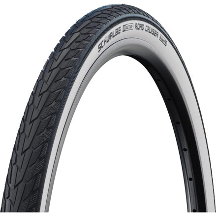 SCHWALBE Neumático ROAD CRUISER (47-622) 28x1.75 Active 50EPI K-Guard 800g Blanco lateral Verde