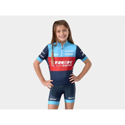 Pantalón Bontrager para niños Santini Trek-Segafredo XC Replica azul