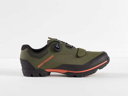 Zapatillas Bontrager Foray MTB verde naranja.