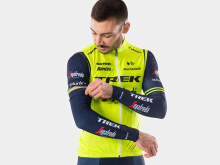 Manguitos Bontrager Santini Trek-Segafredo azul