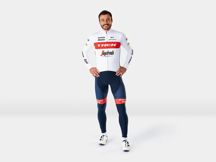 Pantalón largo Bontrager Santini Trek Segafredo con forro azul
