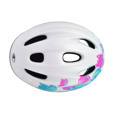 Casco KIQS Mariposa blanco