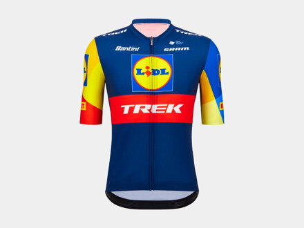 Réplica de camiseta Lidl-Trek Team Santini Bontrager azul