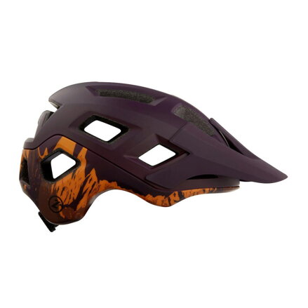 Casco COYOTE violeta mate/naranja