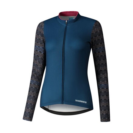 Maillot mujer KAEDE PRINTED LARGO azul