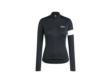 Maillot ciclista térmico Rapha Core de manga larga para mujer negro