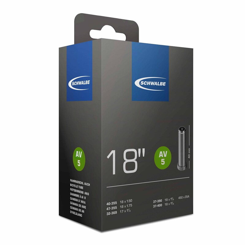 SCHWALBE Núcleo AV5 18x1.50/1 3/8 40mm (32/47-355/400) 95g SCHWALBE Núcleo AV5 18x1.50/1 3/8 40mm (32/47-355/400) 95g