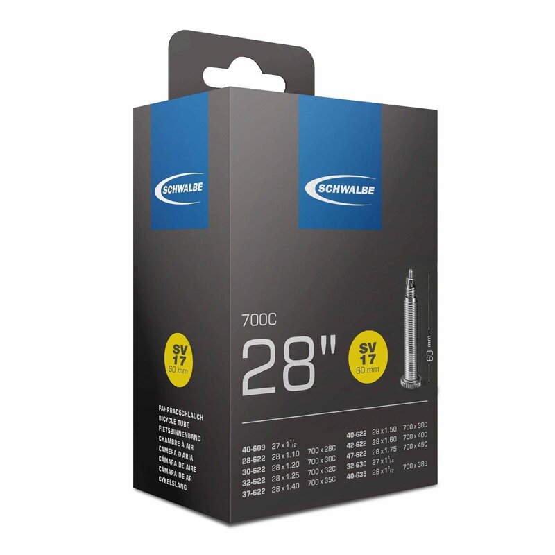SCHWALBE Cámara de aire SV17 700x28/45C FV 60mm (28/47-622) 150g