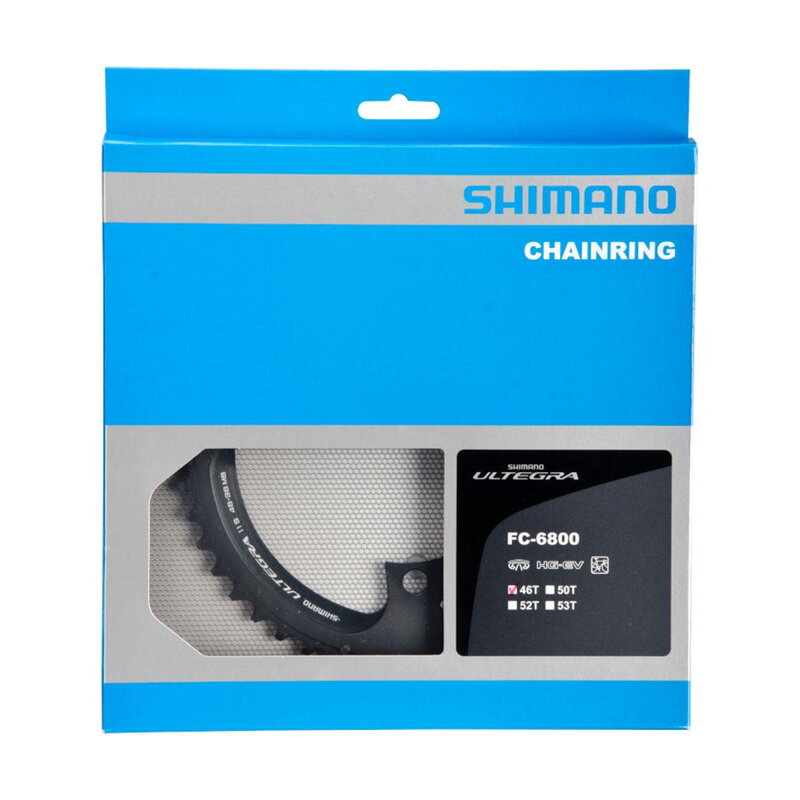 Caja de cambios SHIMANO 46z. FC-6800 Ultegra negro 110mm Caja de cambios SHIMANO 46z. FC-6800 Ultegra negro 110mm