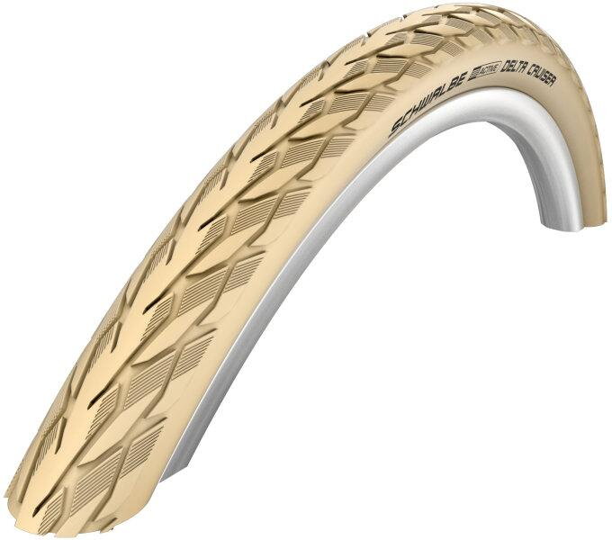 SCHWALBE Neumático DELTA CRUISER PLUS (40-635) 28x1 1/2 700x38B Active 50EPI PunctureGuard 910g Beige reflex SCHWALBE Neumático DELTA CRUISER PLUS (40-635) 28x1 1/2 700x38B Active 50EPI PunctureGuard 910g Beige reflex