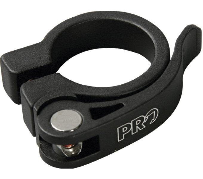 Abrazadera PRO con QR debajo del sillín negro 28.6mm Abrazadera PRO con QR debajo del sillín negro 28.6mm