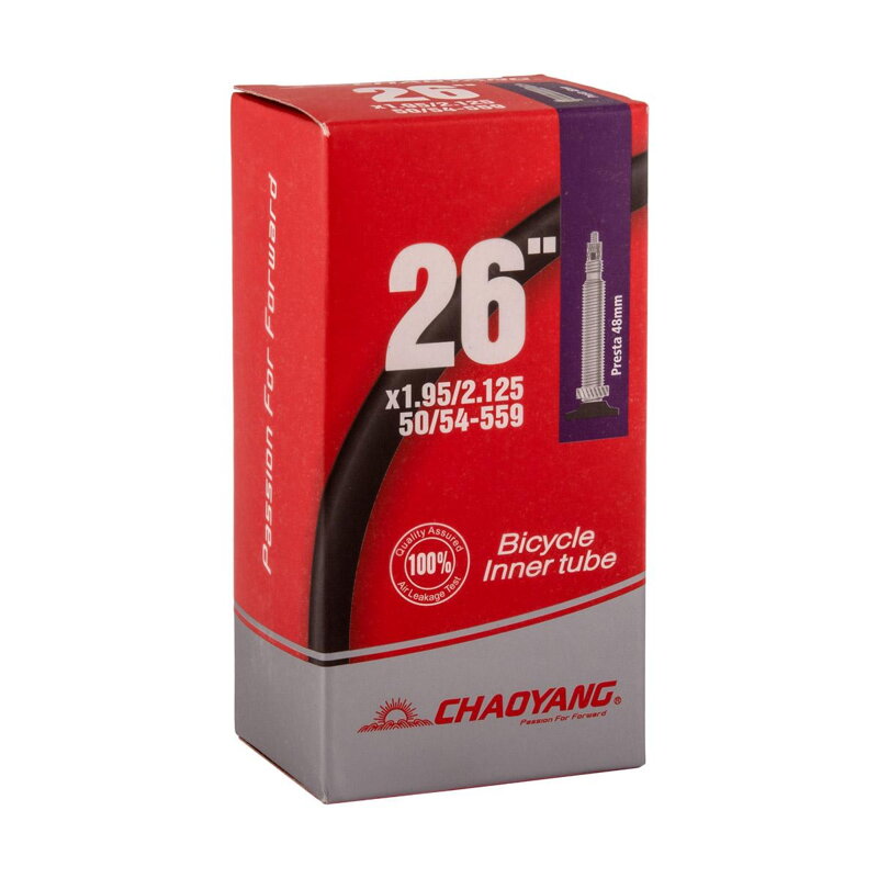 Cámara de aire CHAOYANG 26x1.95/2.125 FV48 (50/54-559) Cámara de aire CHAOYANG 26x1.95/2.125 FV48 (50/54-559)