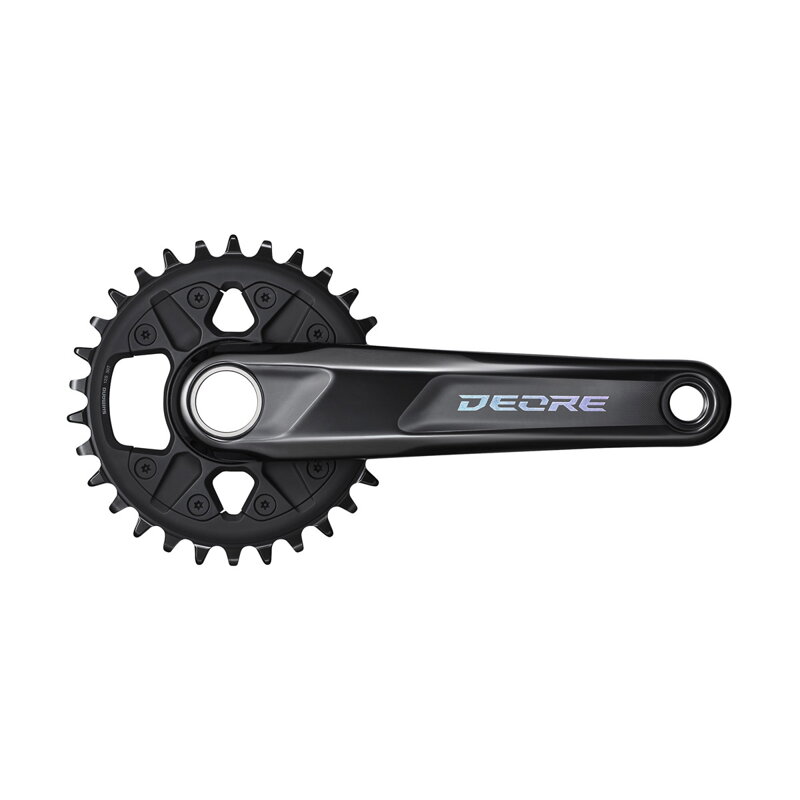 SHIMANO Medio Deore FC-M6100 170mm 30z. 12k. negro de dos piezas sin rodamientos SHIMANO Medio Deore FC-M6100 170mm 30z. 12k. negro de dos piezas sin rodamientos