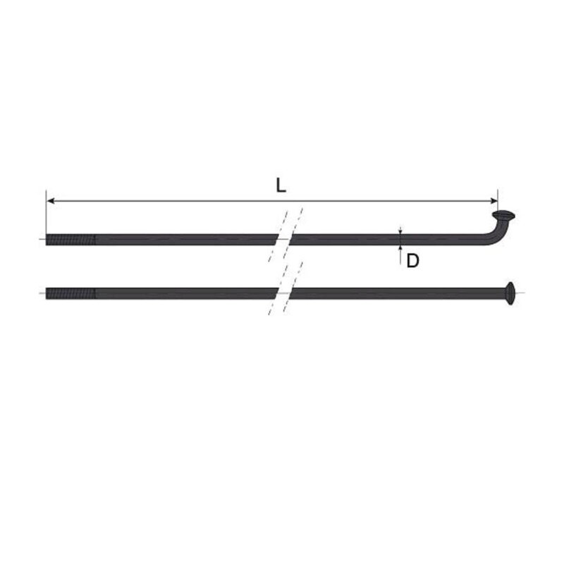 MACH1 Spice Inox Plus 2/258 negro OEM 10 piezas MACH1 Spice Inox Plus 2/258 negro OEM 10 piezas