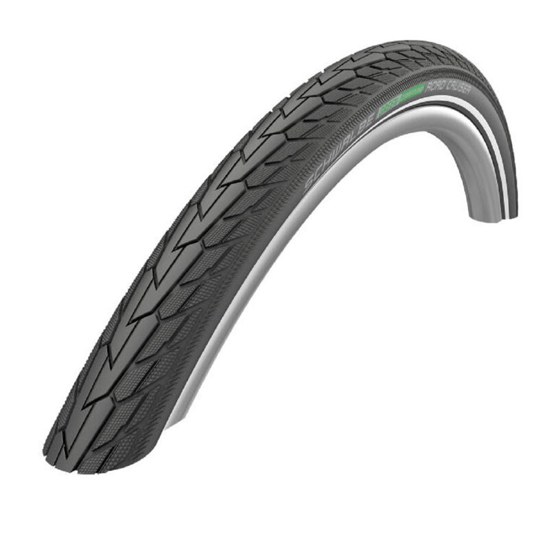 SCHWALBE Neumático ROAD CRUISER (47-507) 24x1.75 Active 50EPI K-Guard 680g Negro Verde SCHWALBE Neumático ROAD CRUISER (47-507) 24x1.75 Active 50EPI K-Guard 680g Negro Verde