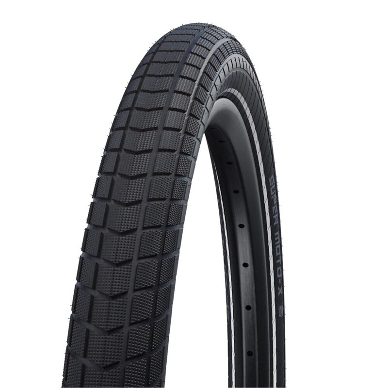 Neumático SCHWALBE SUPER MOTO-X (62-406) 20x2.40 Performance 67EPI GreenGuard 820g Black reflex