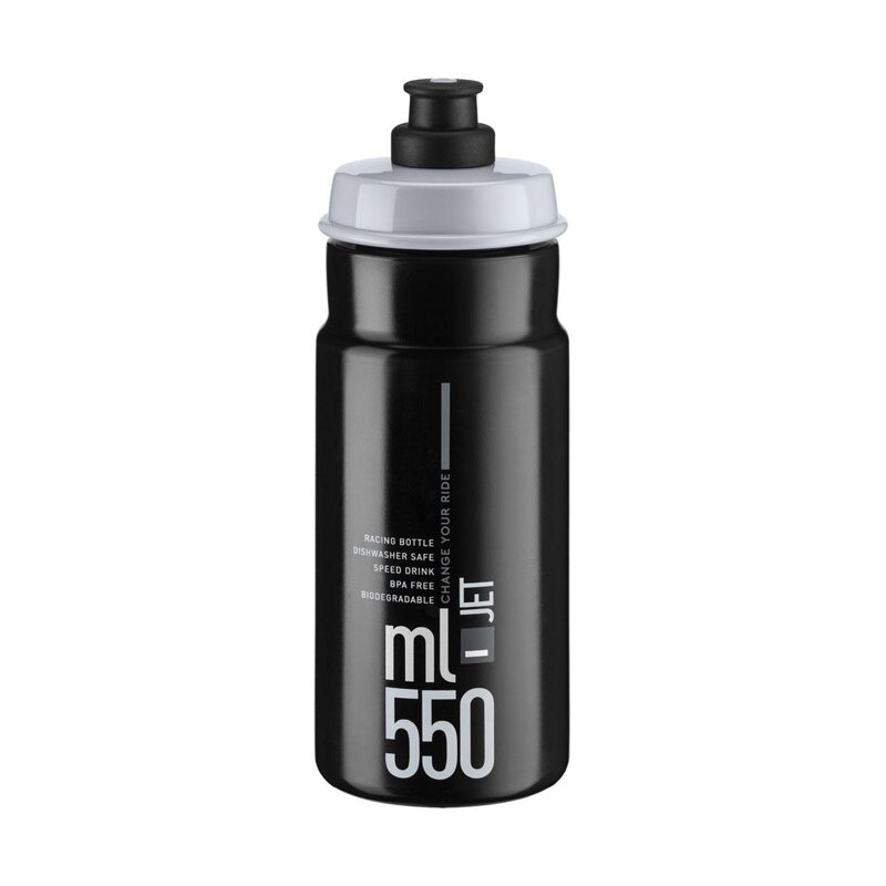 Botella ELITE JET 550 logo negro gris