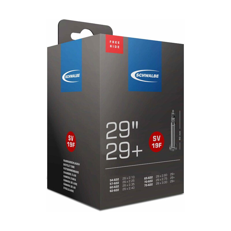 Cámara SCHWALBE SV19F 29x2.10/3.00 FV 40mm (54/75-622) 215g Freeride