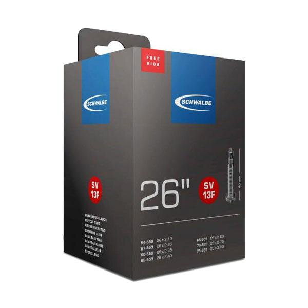 Cámara SCHWALBE SV13F 26x2.10/3.00 40mm (54/75-559) 185g freeride