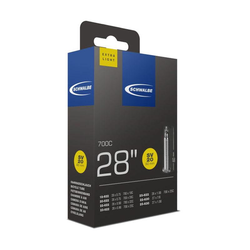 SCHWALBE Tubo SV20 700x18/25C FV 60mm (18/25-622) 65g Exlight