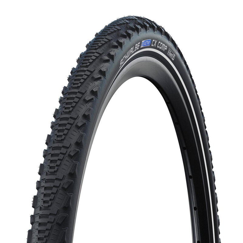 SCHWALBE Neumático CX COMP (47-507) 24x1.75 Active 50EPI K-Guard 525g Negro reflex