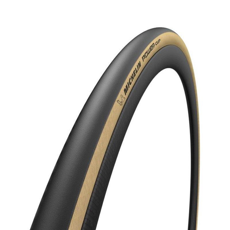 Neumático MICHELIN POWER CUP 700x28C 3x120TPI clásico 245g Línea Competición