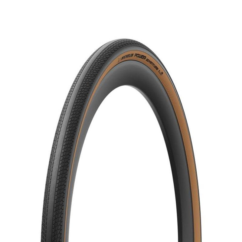 Neumático MICHELIN POWER ADVENTURE 700x30C (30-622) TLR 100TPI 330g marrón