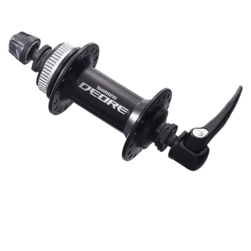 Buje delantero Deore 32d. negro, CERRADURA CENTRAL Buje delantero Deore 32d. negro, CERRADURA CENTRAL