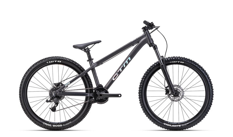 Bicykel CTM RAPTOR - matná metalická čierna / Vel:13